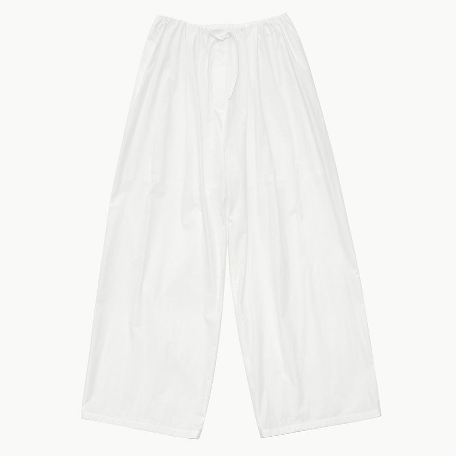 【AMOMENTO/アモーメント】<br>COTTON BANDING WIDE PANTS <br>AM24SSW09PT