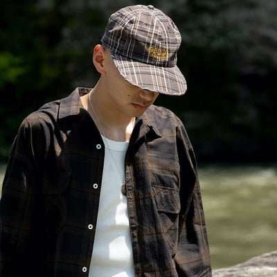 【SEDAN ALL-PURPOSE/セダンオールパーパス】<br>Classic Logo Madras Plaid Cap <br>SD25S-CP05