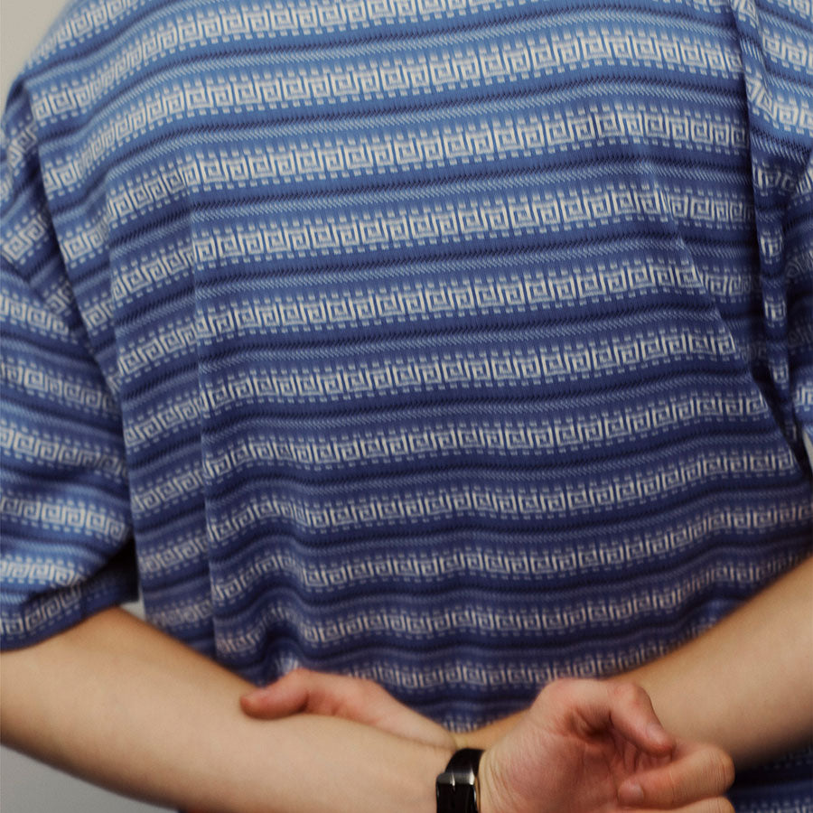 【SEDAN ALL-PURPOSE/セダンオールパーパス】<br>Jacquard Striped S/S Tee <br>SD25S-CT08