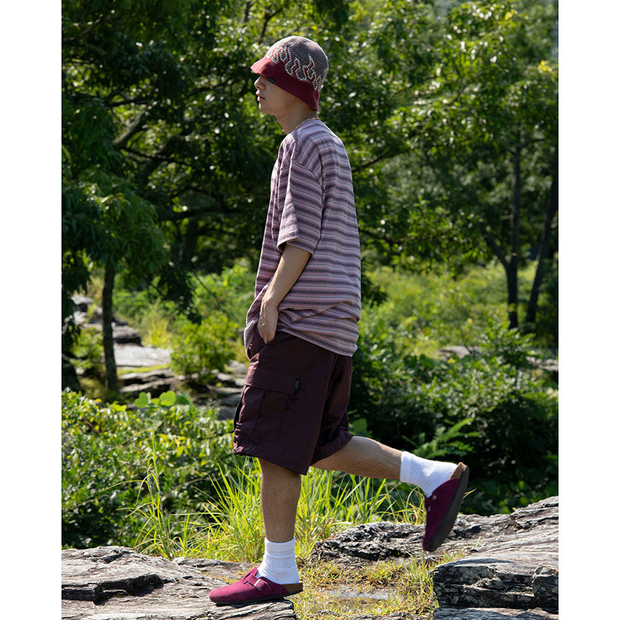 【SEDAN ALL-PURPOSE/セダンオールパーパス】<br>Jacquard Striped S/S Tee <br>SD25S-CT08