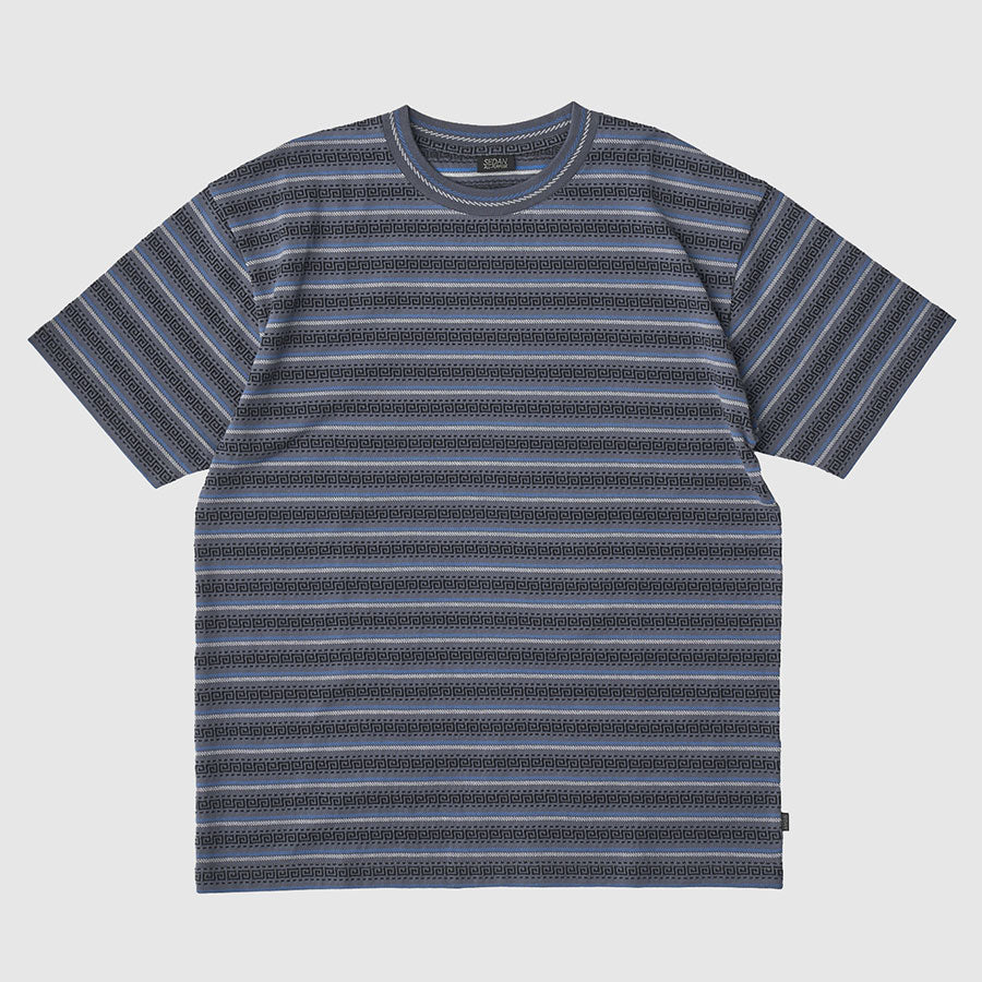 【SEDAN ALL-PURPOSE/セダンオールパーパス】<br>Jacquard Striped S/S Tee <br>SD25S-CT08