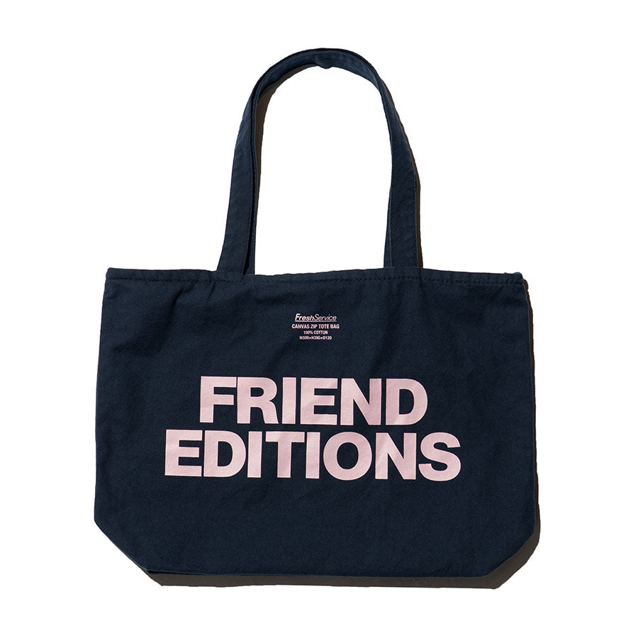 FreshService/フレッシュサービス】FRIEND EDITIONS CANVAS ZIP TOTE 
