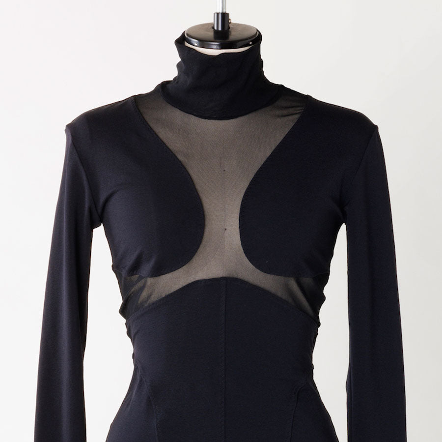 【FETICO/フェティコ】NYLON JERSEY TURTLENECK BODYSUIT , FTC234-0404