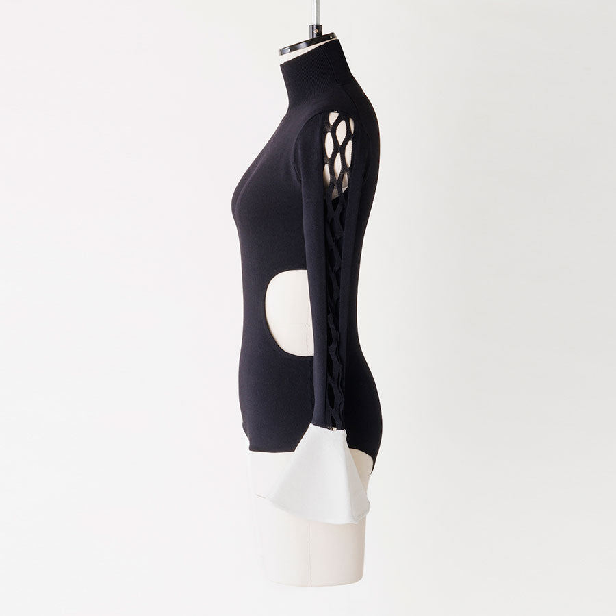 【FETICO/フェティコ】BICOLORED KNIT BODYSUIT <br>FTC234-0710