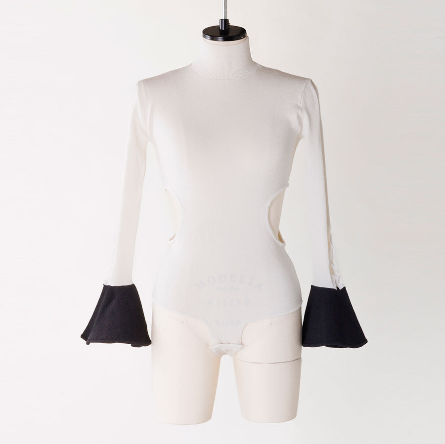 【FETICO/フェティコ】BICOLORED KNIT BODYSUIT <br>FTC234-0710