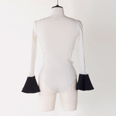 【FETICO/フェティコ】BICOLORED KNIT BODYSUIT <br>FTC234-0710