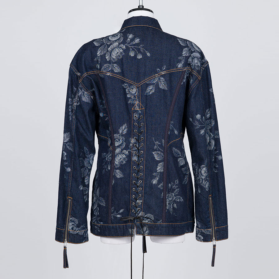 FETICO/フェティコ】ROSE DENIM ZIP-UP JACKET FTC252-0206の