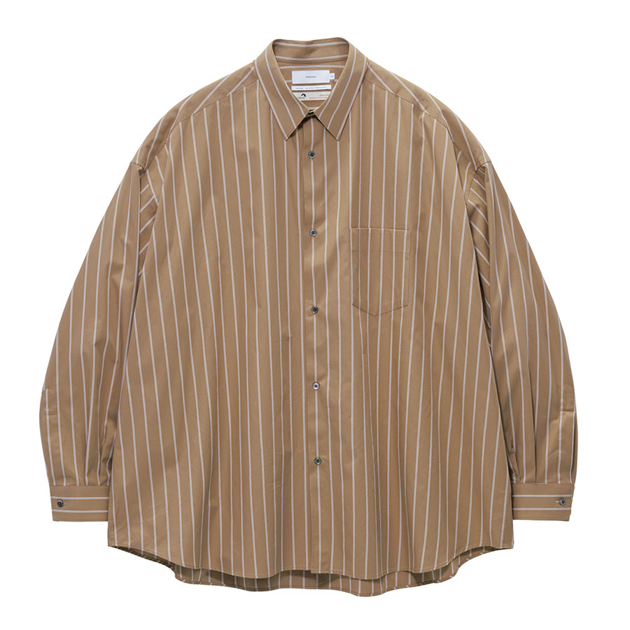【美品】グラフペーパー Gradient Tシャツ ブラウン Graphpaper/グラフペーパー】SIDOGRAS Brown Stripe L/S Oversized