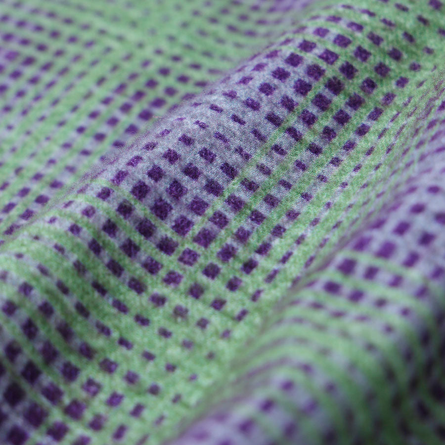 【SEDAN ALL-PURPOSE/セダンオールパーパス】<br>Printed Plaid Flannel Open Collar Shirt <br>SD25F-SH02