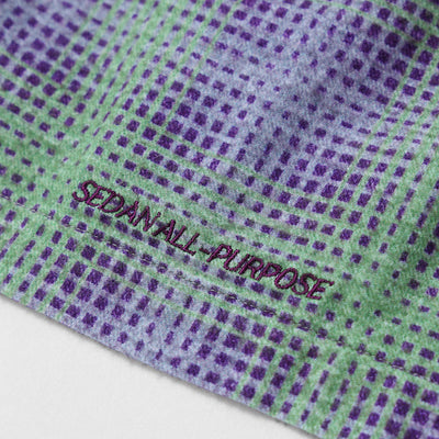 【SEDAN ALL-PURPOSE/セダンオールパーパス】<br>Printed Plaid Flannel Open Collar Shirt <br>SD25F-SH02