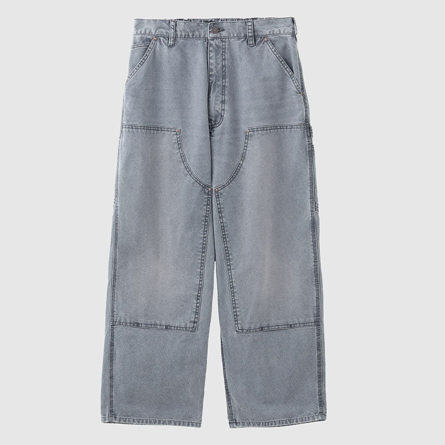 26SS セダンオールパーパス　ウォッシュドダブルニーパンツ　グレー SEDAN ALL-PURPOSE/セダンオールパーパス】Vintage Washed Double Knee