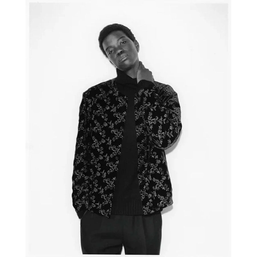 【HEUGN/ユーゲン】<br>"Jonas" French Velvet Blouson <br>SHIRT120