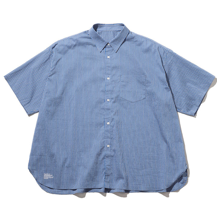 フレッシュサービス HRAFTeX S/S STRIPE SHIRT BRS L FreshService/フレッシュサービス】HRAFTeX® S/S STRIPE SHIRT FSC262