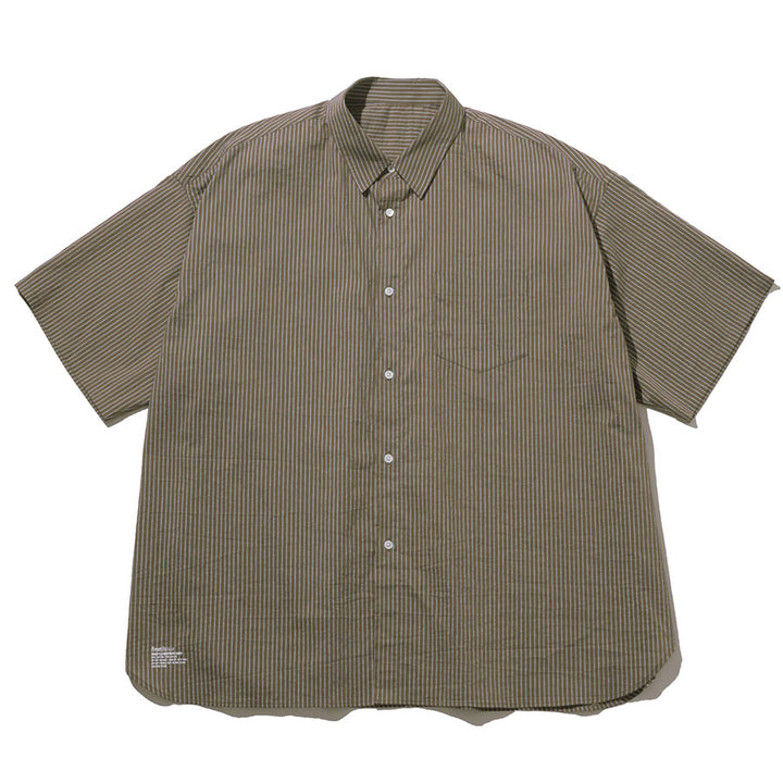 フレッシュサービス HRAFTeX S/S STRIPE SHIRT BRS L FreshService/フレッシュサービス】HRAFTeX® S/S STRIPE SHIRT FSC262