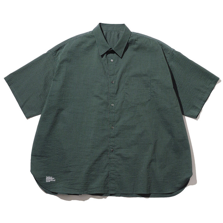 フレッシュサービス HRAFTeX S/S STRIPE SHIRT BRS L FreshService/フレッシュサービス】HRAFTeX® S/S STRIPE SHIRT FSC262