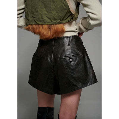 【INSCRIRE/アンスクリア】<br>Fake Leather Bloomers <br>I24AW-PT137