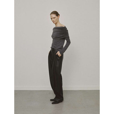 【IIROT/イロット】<br>Synthetic Leather Trousers <br>031-025-WP012