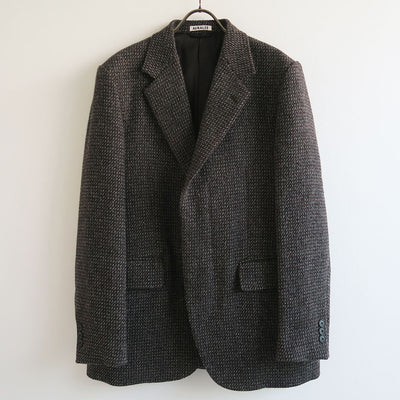 【AURALEE/オーラリー】<br>ALPACA WOOL SILK TWEED OVER JACKET <br>A25AJ05LS