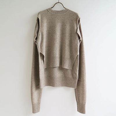 【INSCRIRE/アンスクリア】<br>2 Way Sweater <br>I24AW-K10