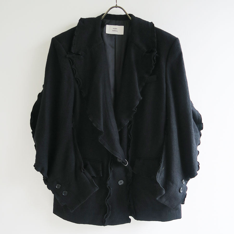 sumi様⭐︎YONFA⭐︎ドルフィンジャケット (black)⭐︎Sサイズ FUMIE TANAKA/フミエタナカ】frill jk F25A-05の通販 「ONENESS ONLINE