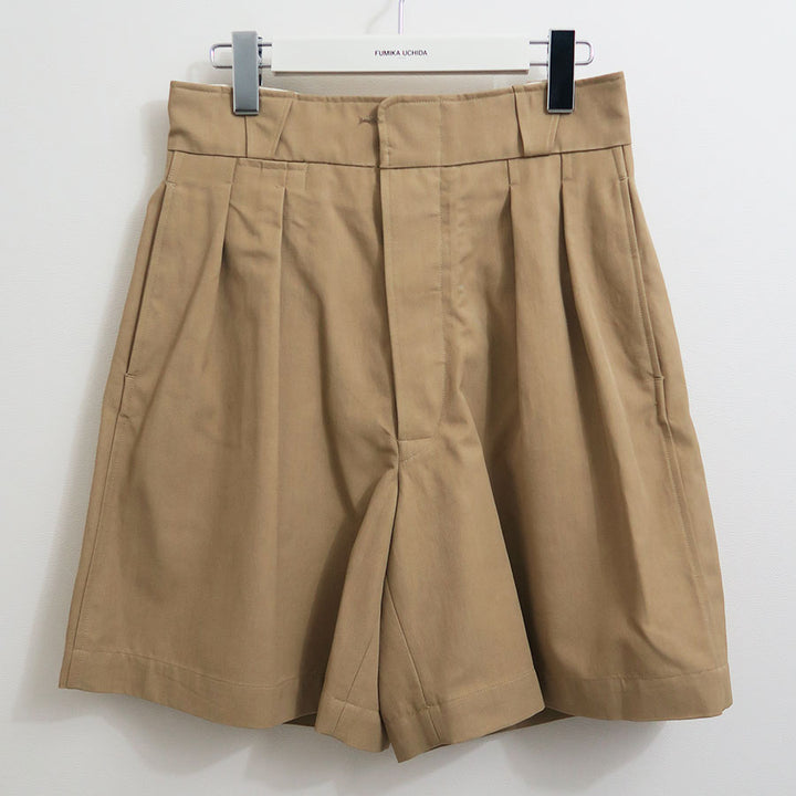 パンツ FUMIKA_UCHIDA Hemp Suiting Shorts 25ss FUMIKA_UCHIDA/HEMP SUITING SHORTS(BEIGE HERRINNGBONE)