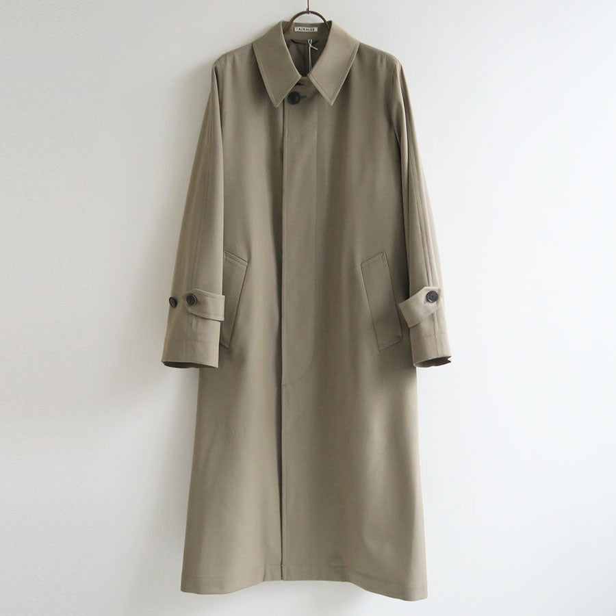 新品 26SS AURALEE オーラリー ライトウールマックスギャバジンコート LIGHT WOOL MAX GABARDINE COAT - AURALEE Official Website