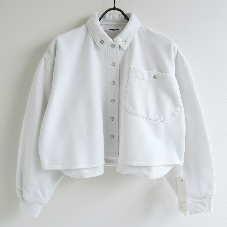 【FUMIKA UCHIDA/フミカウチダ】 <br>SWEAT SNAP BUTTON-UP SHIRT <br>Usp-CS001