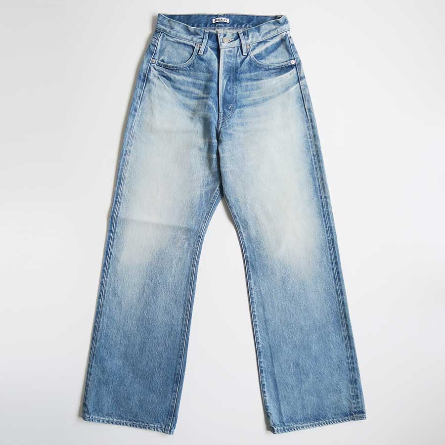 【11/21からポイント10%還元】<br>【AURALEE/オーラリー】<br>SELVEDGE FADED HEAVY DENIM PANTS <br>A25AP04DH