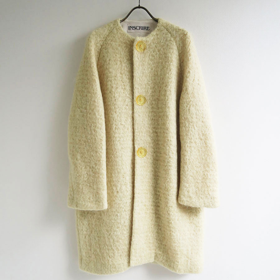 【INSCRIRE/アンスクリア】<br>Knit Shaggy Coat <br>I23AW-CT79