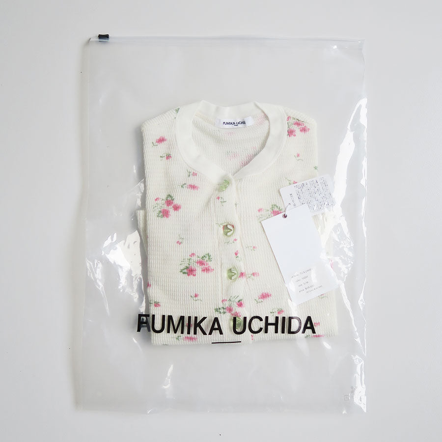 FUMIKA UCHIDA/フミカウチダ】Floral print waffle cardigan X-UW003の
