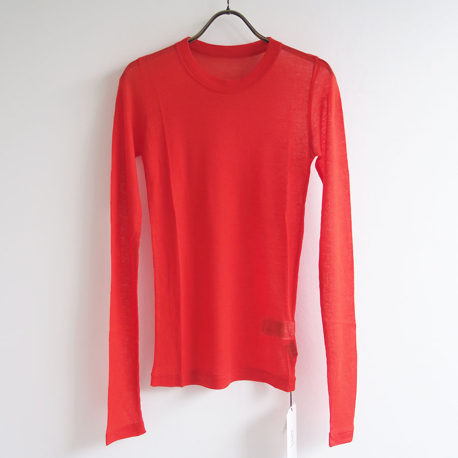 【BATONER/バトナー】<br>MELTY RIB U NECK LONG SLEEVE T-SHIRT <br>BN-25FL-008