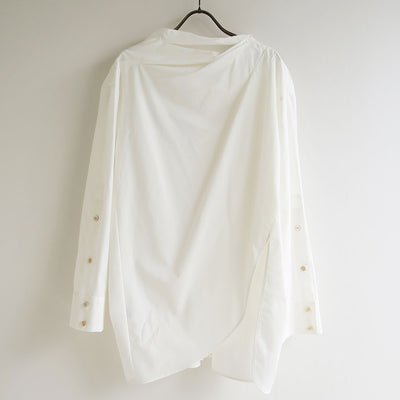 【PHOTOCOPIEU/フォトコピュー】<br>ASYMMETRIC SHIRT (ORENTHIA) <br>252ORA