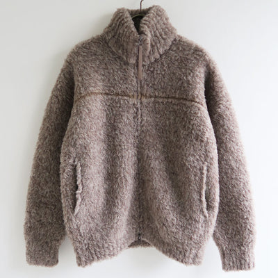 【BATONER/バトナー】<br>SHETLAND BOA KNIT BLOUSON <br>BN-24FL-058