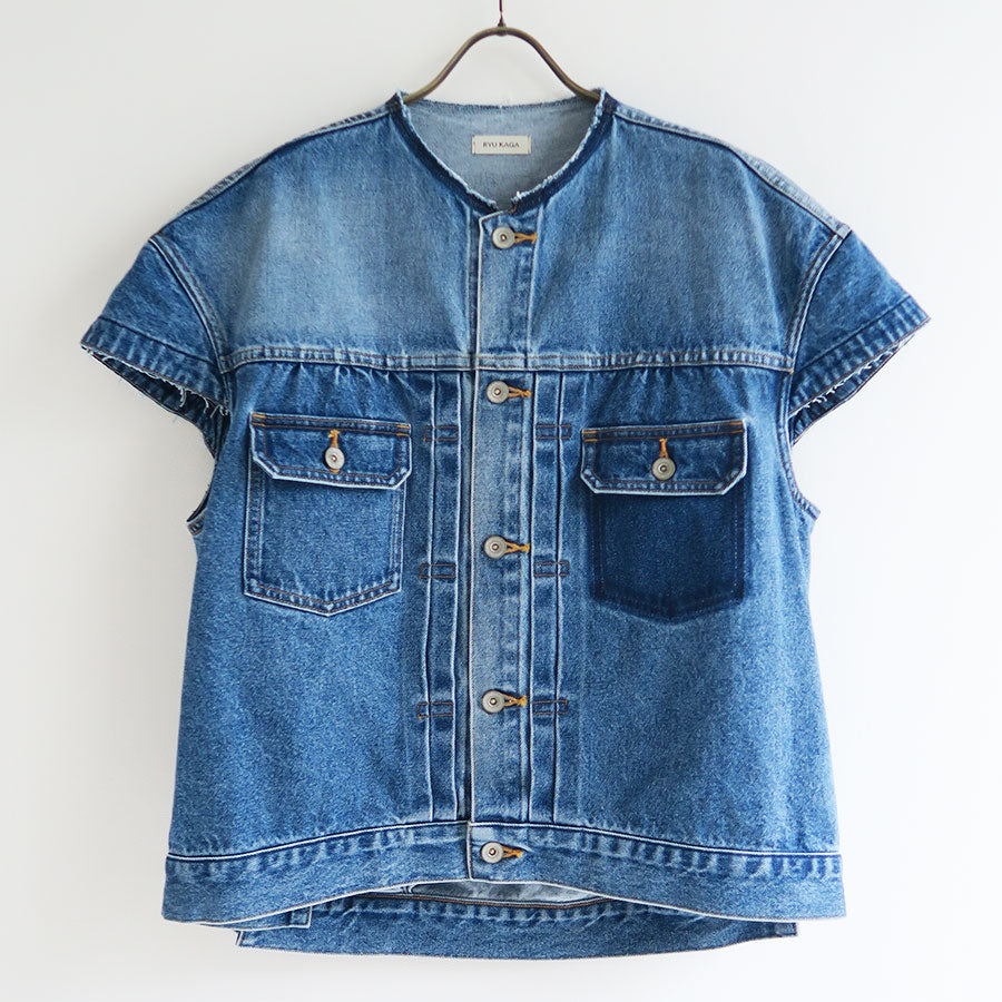 【RYU KAGA/リュウ カガ】<br>Cropped denim jacket <br>65RJ01A