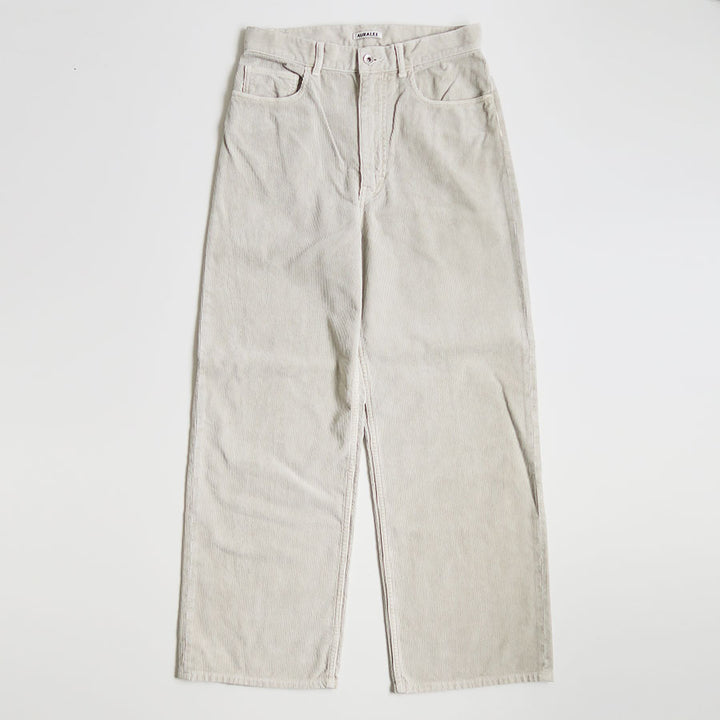 AURALEE/オーラリー】GARMENT-DYED FINX CORDUROY 5P WIDE PANTS
