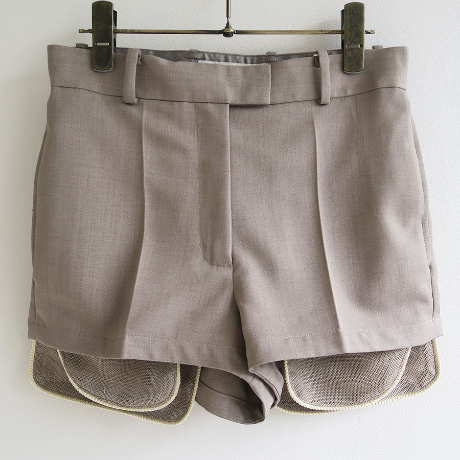 FUMIE TANAKA/フミエタナカ】sheer conbi short PA F26S-47の通販