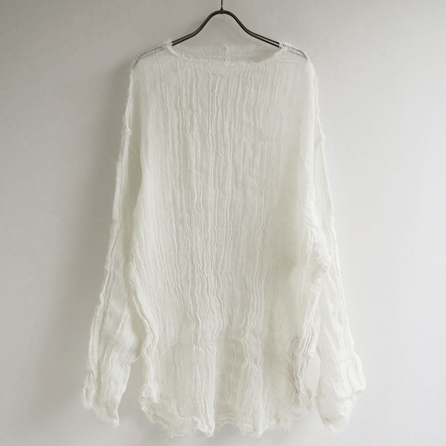 【ERIKOKATORI/エリコカトリ】<br>wool linen gawze l/s t <br>EK7-1-1