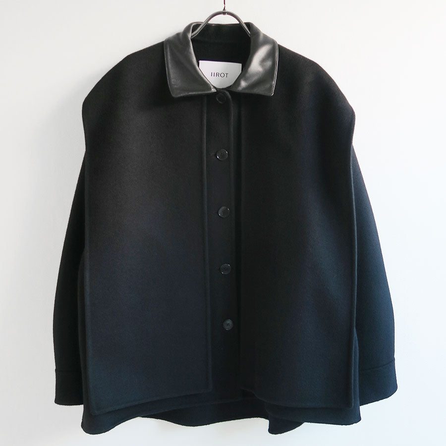【IIROT/イロット】<br>Double Cross Wool Shirt Jacket <br>032-025-WJ48