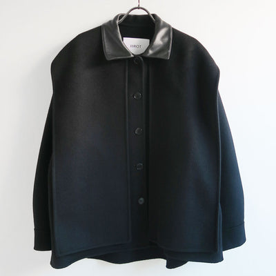 【IIROT/イロット】<br>Double Cross Wool Shirt Jacket <br>032-025-WJ48