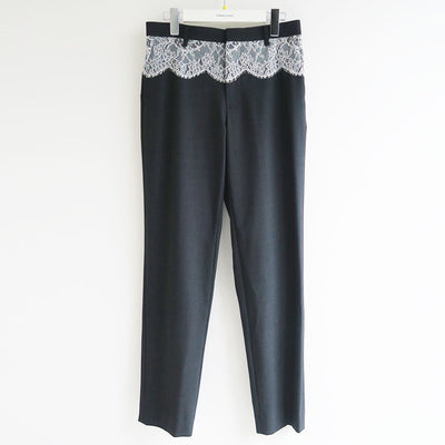 【FUMIKA UCHIDA/フミカウチダ】 <br>SUITING LACE WAIST PANTS <br>W-PT003
