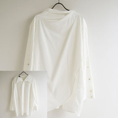【PHOTOCOPIEU/フォトコピュー】<br>ASYMMETRIC SHIRT (ORENTHIA) <br>252ORA