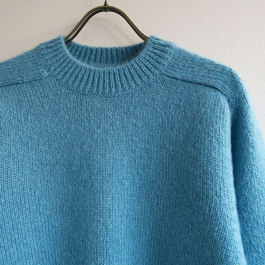 BATONER/バトナー】PURE MOHAIR 100% CROPPED CREW NECK BN-23FL-043の