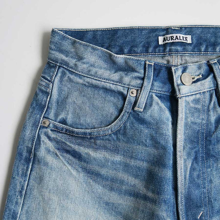 AURALEE/オーラリー】SELVEDGE FADED HEAVY DENIM PANTS A25AP04DHの
