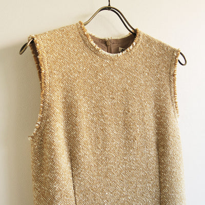 【9/19からポイント10%還元】<br>【AURALEE/オーラリー】<br>HOMESPUN TWEED DRESS <br>A25AD06HT