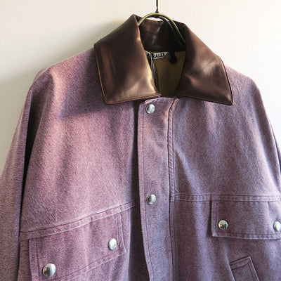 【AURALEE/オーラリー】<br>WASHED ORGANIC CANVAS HUNTING BLOUSON <br>A24AB05HG