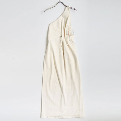 【PHOTOCOPIEU/フォトコピュー】<br>ONE-SHOULDER DRAWSTRING DRESS (GALLA D) <br>242GLD