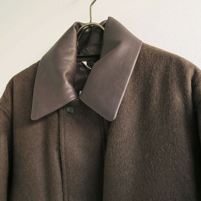 【10/3からポイント10%還元】<br>【AURALEE/オーラリー】<br>BABY CAMEL FLANNEL PADDED SHORT BLOUSON <br>A25AB06BF