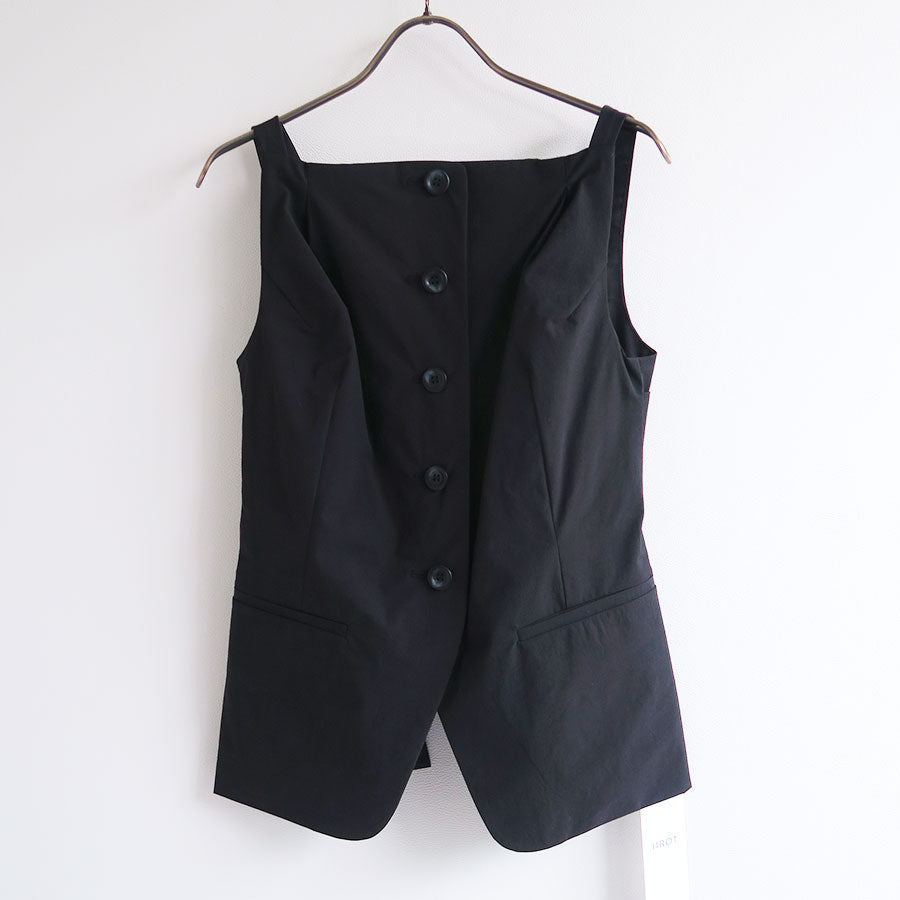 【IIROT/イロット】<br>Nylon Cotton Vest <br>030-025-WT08
