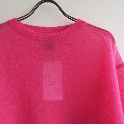 【BATONER/バトナー】<br>SHEER MOHAIR CREW NECK <br>BN-25FL-013