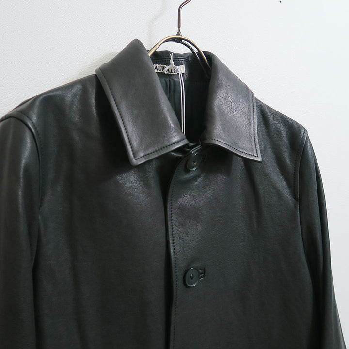 AURALEE/オーラリー】TEXTURED LAMB LEATHER BLOUSON A26SB03BLの通販